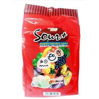 Lot 100 Lot100 Assorted Flavoured Gummy Sour + 600 G