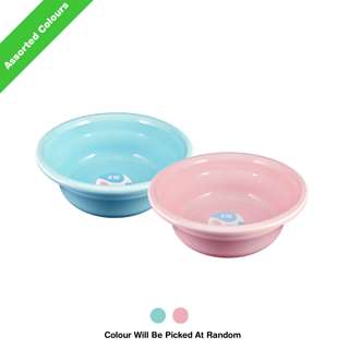 KJB Qianya Small Plastic Rounded Basin 33cm (Assorted Colours