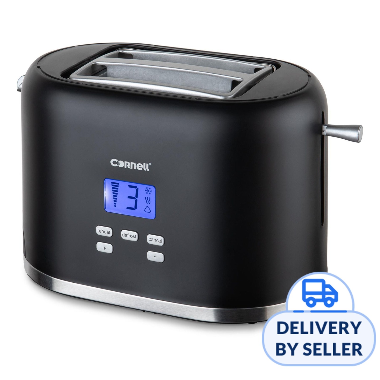 Cornell 2 Slice Digital Pop Up Toaster CT-SDC2800BK