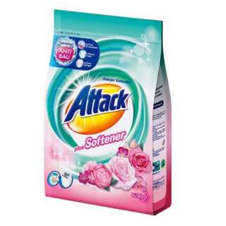Attack Laundry Cleaning Detergent Powder Plus Softner