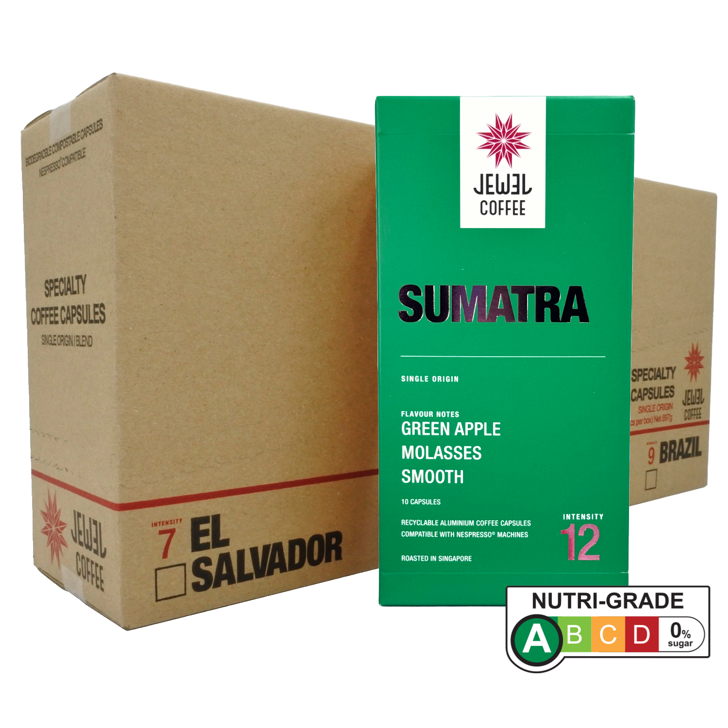 Jewel Coffee Specialty Coffee Capsules - Sumatra (CTN)