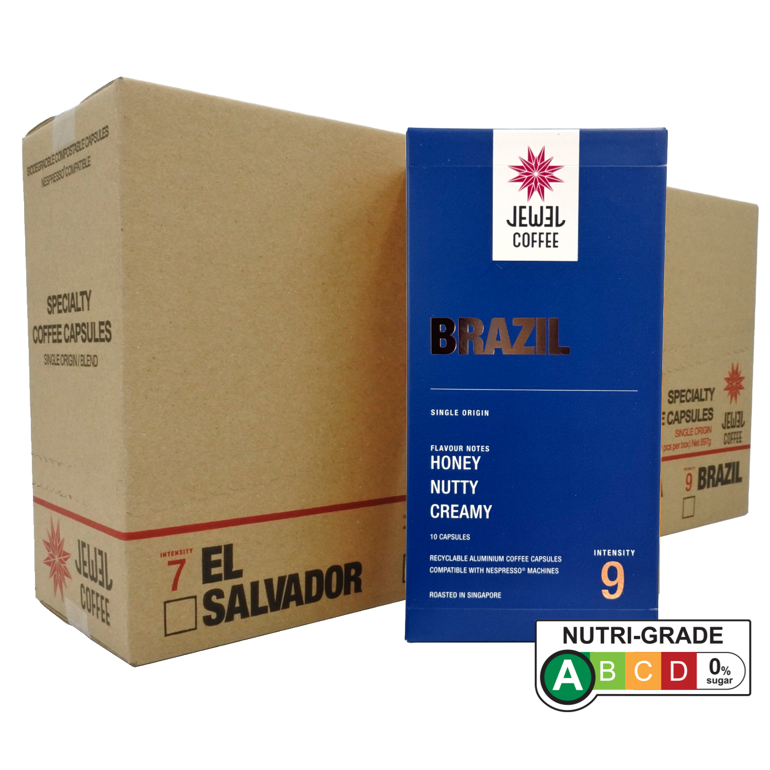 Jewel Coffee Specialty Coffee Capsules - Brazil (CTN)