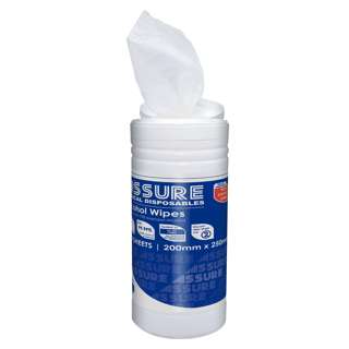 Assure Alcohol Wipes, 20cm X 25cm
