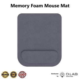 D.LAB Memory Foam Mouse Mat (NR9256) Dark Grey