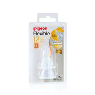 Pigeon Flexible Slim Neck Replacement Nipple Size LL (12M+)