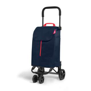GIMI Shopping Trolley Twin New Blue (4 Wheels)