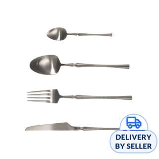 Table Matters Parisian 4PC Stainless Steel Cutlery Set-Silver