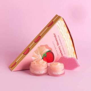 NCLA Lip Care Duo + Lip Scrubber Set Strawberry Shortcake