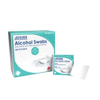 Assure Alcohol Swab Sterile, 2-Ply, 4cm x 4cm Assure Alcohol Swab Sterile, 2-Ply, 4cm x 4cm