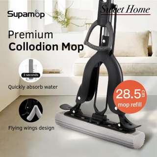 SUPAMOP Premium Quick Dry PVA Sponge Collodion Mop - Black