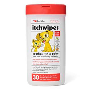 Petkin Itchwipes For Cats and Dogs 30 pc Petkin Itchwipes For Cats and Dogs 30 pc