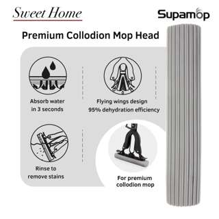 SUPAMOP Premium Quick Dry PVA Sponge Collodion Mop Head SUPAMOP Premium Quick Dry PVA Sponge Collodion Mop Head