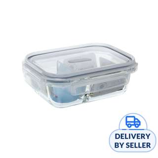 Citylife 1.04L Air Tight Glass Container W Divider