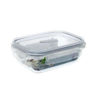 Citylife 0.64L Air-tight Rectangle Glass Container