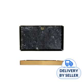 Table Matters SCANDI Black Marble Tray With Gold Rim Table Matters SCANDI Black Marble Tray With Gold Rim