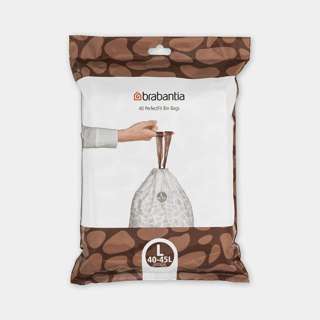 Brabantia Perfectfit Bags (Code L) Flatback 40L Bulk Pack 40