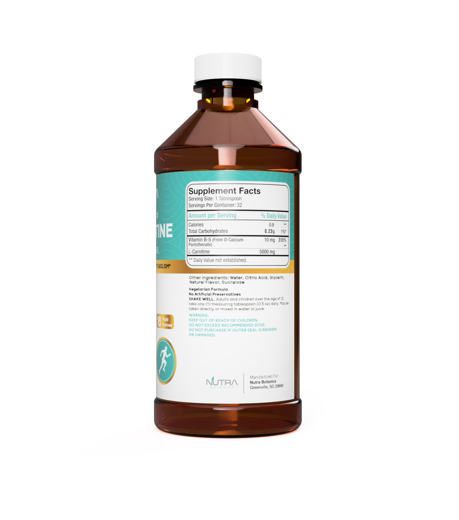 nutra botanics l carnitine 5000 mg Liquid L-Carnitine 5000mg Fat Burner, Energy تونر مضاد للاكسدة Tinh chất 9Wishes dưỡng Type:Capsules