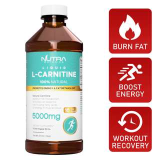 Nutra Botanics Liquid L-Carnitine 5000mg Fat Burner, Energy