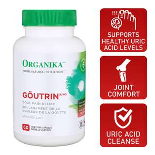 Organika Goutrin - Gout Pain Relief, Uric Acid Supplement Organika Goutrin - Gout Pain Relief, Uric Acid Supplement