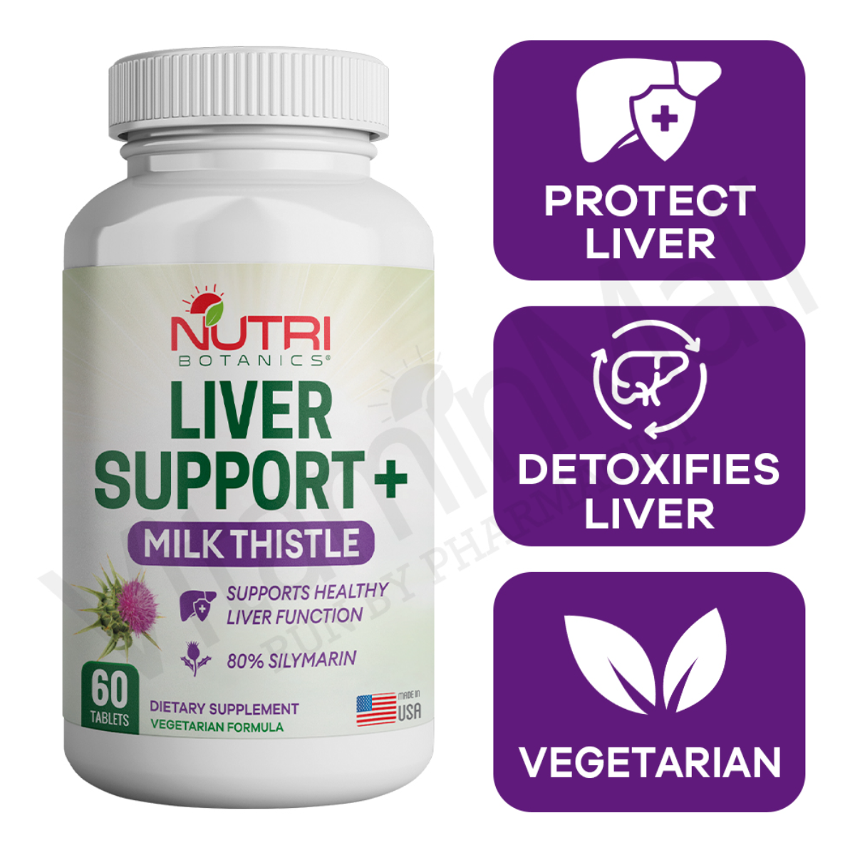 Nutri Botanics Liver Detox Milk Thistle  Liver Supplement