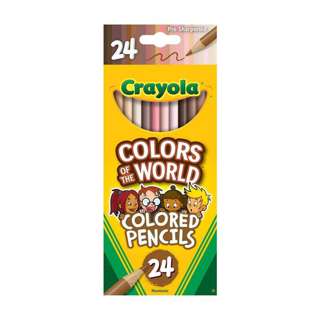 Crayola 24. Colours of the World Coloured Pencils No.684607