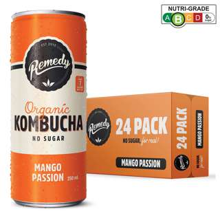 Remedy Organic Kombucha - Mango Passion Remedy Organic Kombucha - Mango Passion
