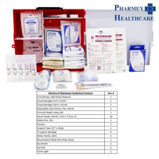 Assure First Aid Box, Complete Large (25 Pax), Box A Assure First Aid Box, Complete Large (25 Pax), Box A