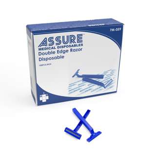 Assure Razor Double Edge Disposable Blue