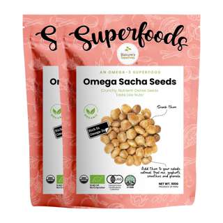 Nature's Superfoods Organic Omega Sacha Inchi Seeds Bundle