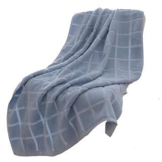 Sweet Home Pure Cotton Square Bath Towel  Blue L
