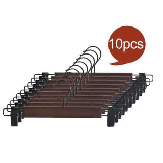 Sweet Home Solid Wood T-Hanger Dark Brown