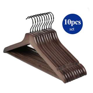 Sweet Home Solid Wood Hanger Dark Brown
