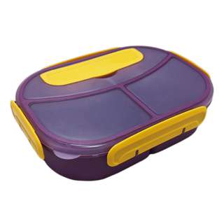 KJB 3-Compartment Bento Lunch Box 1.8L (Purple)