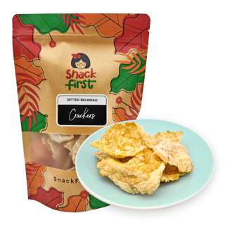 SnackFirst Bitter Belinjau Crackers (Emping Belinjo Chips)