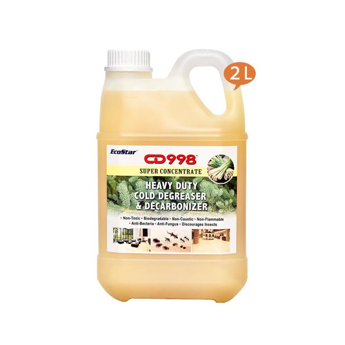 Ecostar Insect Repellent Detergent CD998 Extra 2L(Yellow) NTUC FairPrice