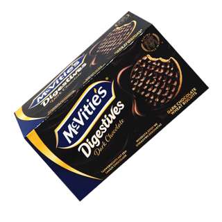 McVitie's Digestive Baked Wheat Biscuits - Dark Chocolate McVitie's Digestive Baked Wheat Biscuits - Dark Chocolate
