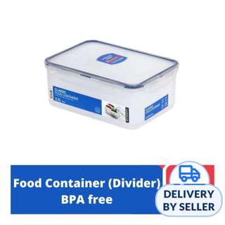 LOCK&LOCK Classic Food Container with Divider Rect 2.3L