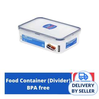 LOCK&LOCK Classic Food Container with Divider Rect 1.6L