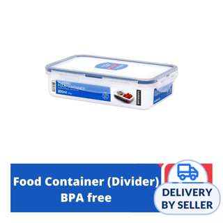 LOCK&LOCK Classic Food Container with Divider Rect 800ml LOCK&LOCK Classic Food Container with Divider Rect 800ml