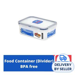 LOCK&LOCK Classic Food Container with Divider Rect 460ml