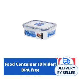LOCK&LOCK Classic Food Container with Divider Rect 350ml
