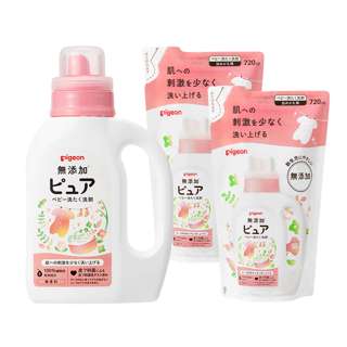 Pigeon Baby Laundry Detergent Pure (Japan) Bundle
