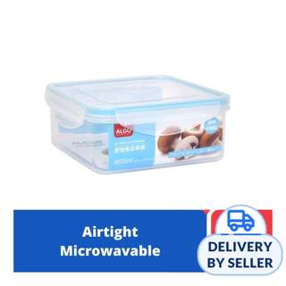 ALGO Plastic Airtight Stackable Food Container 850ml Square ALGO Plastic Airtight Stackable Food Container 850ml Square