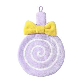 SWEET HOME Double-layer Thickened  Lollipop Hand Towel-Purple