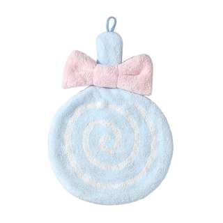 SWEET HOME Double-layer Thickened  Lollipop Hand Towel-Blue