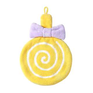 SWEET HOME Double-layer Thickened  Lollipop Hand Towel-Yellow