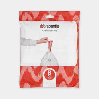 BRABANTIA PerfectFit Bags Dispenser Pack (Code B) 5 Ltr 40's