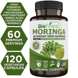 Biofinest Moringa Leaf 1000mg Supplement Organic Superfood