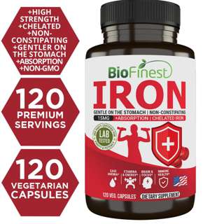 Biofinest Iron 15mg Supplement Chelated Non Constipating