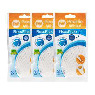 Pearlie White Flosspick F 2-In-1 PTFE Mint Flosser